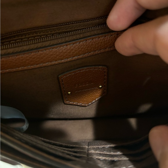 Fossil Women's Zoey Leather Small Flap Crossbody Purse - Picture 3 of 4